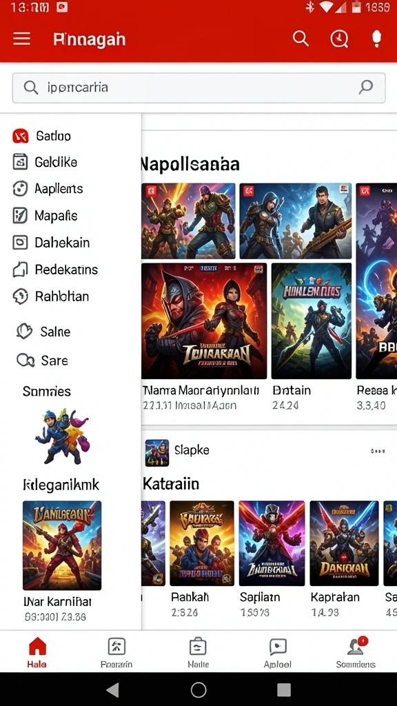 Fitur turnamen bulanan dengan hadiah menarik.