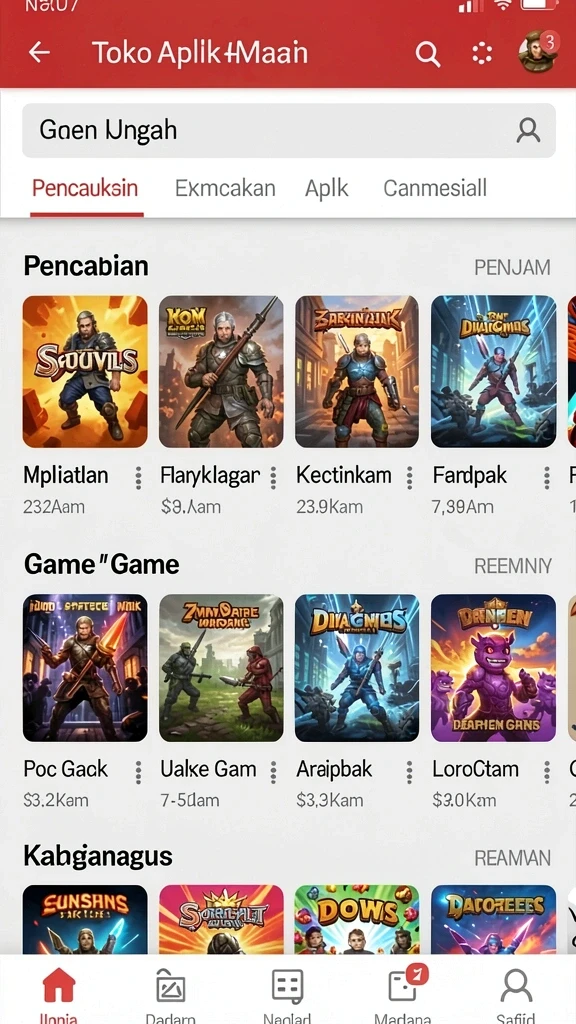 Fitur komunitas untuk berinteraksi dengan pemain lain.