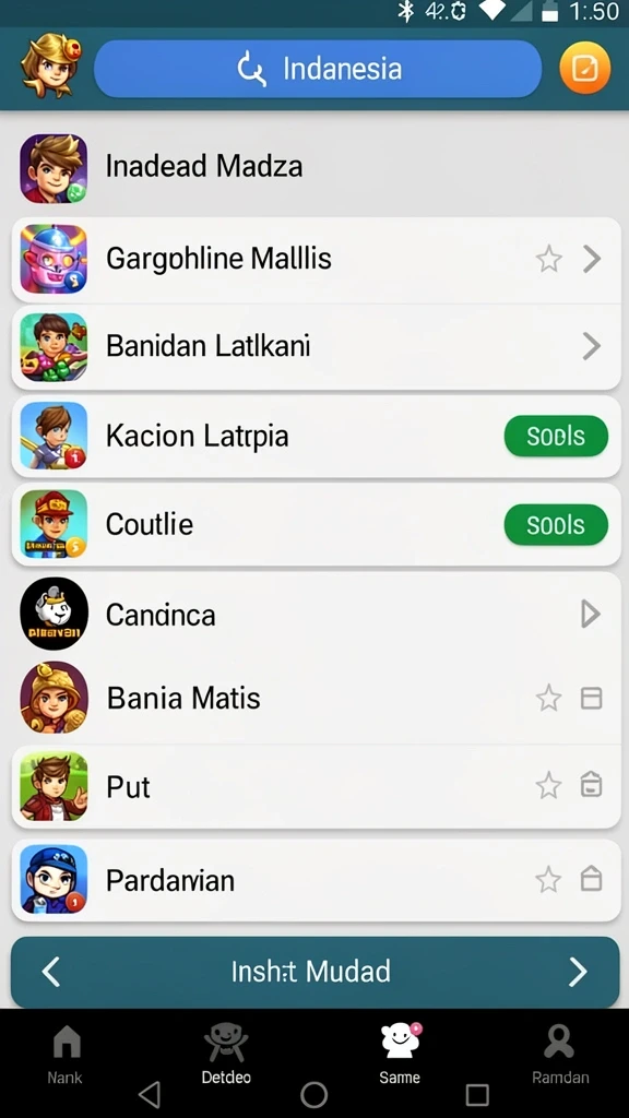 Grafis yang menarik dan detail dalam setiap pertandingan.