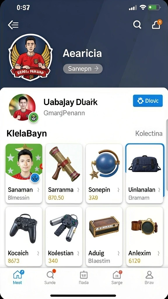 Ragam karakter unik yang dapat dipilih dalam permainan.