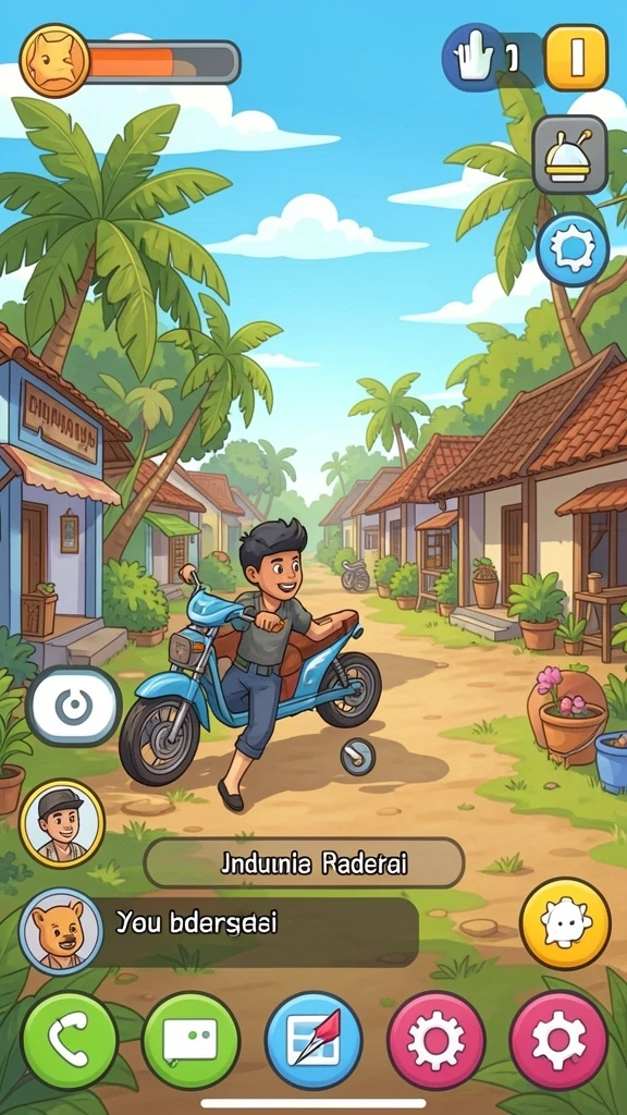 Interaksi sosial yang membuat permainan lebih menyenangkan.