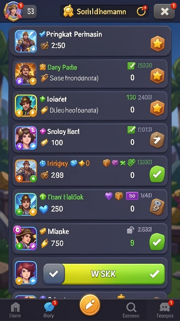 Tantangan multiplayer yang menguji ketangkasan pemain.
