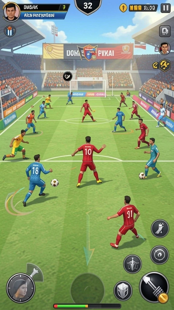 Mode permainan turnamen yang penuh tantangan.