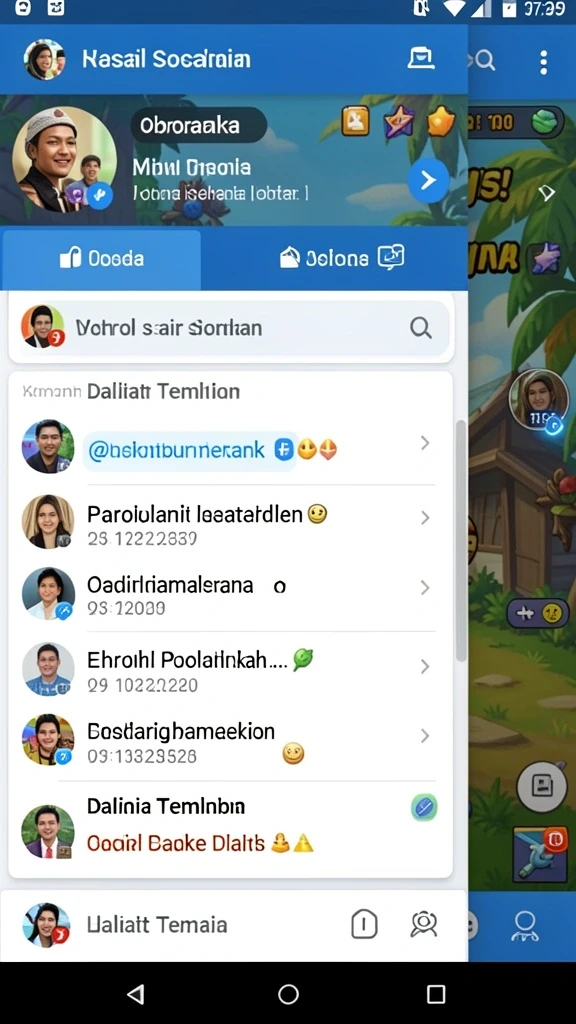 Berbagai pilihan permainan yang tersedia.