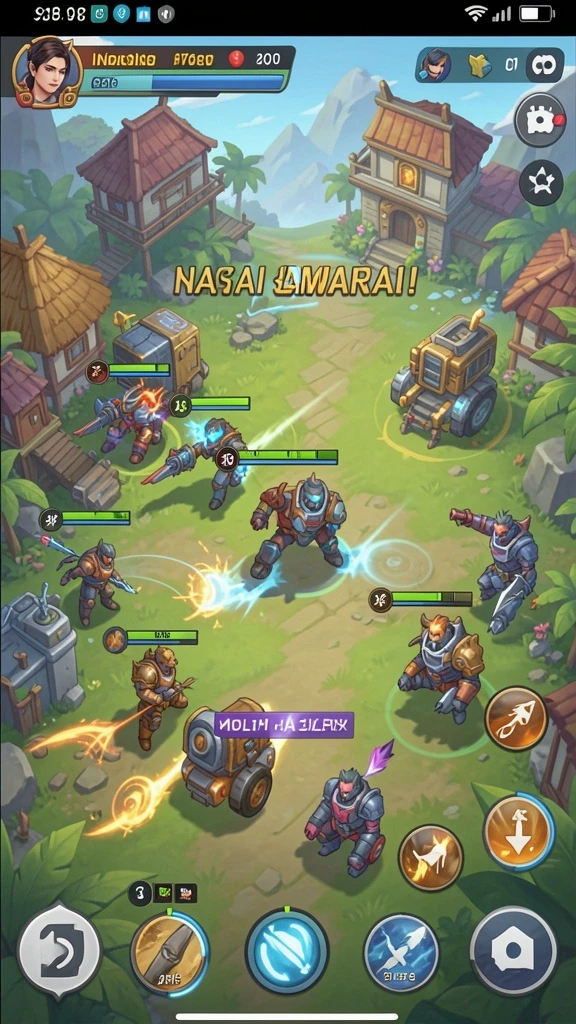 Screenshot moment kompetisi seru antar pemain.