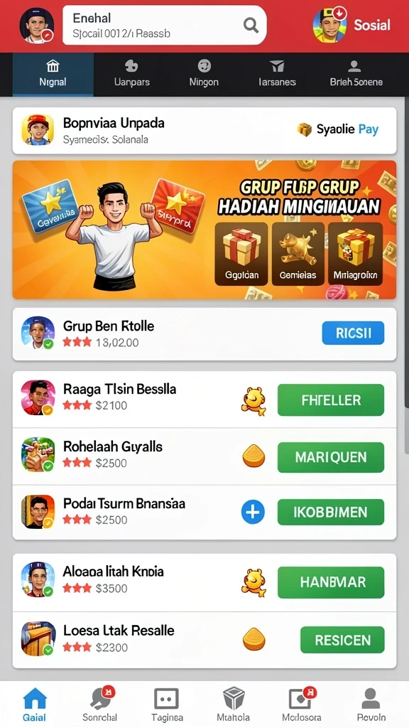 Tampilan awal yang menarik dan memikat hati.