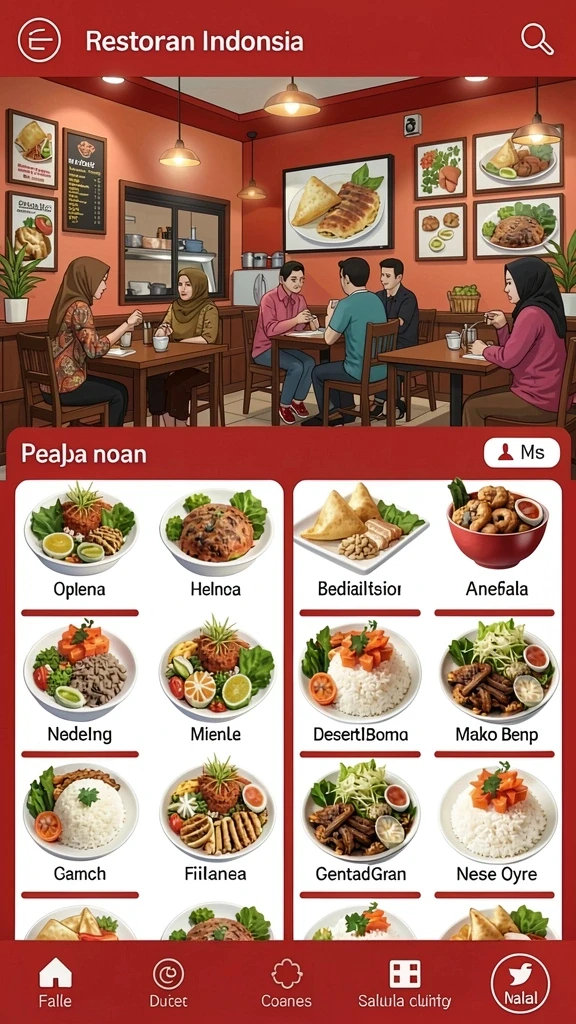 Tampilan antarmuka yang modern dan user-friendly.