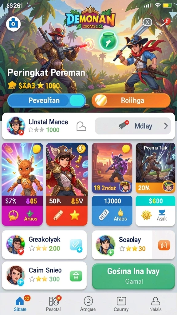 Tampilan awal game yang menarik.