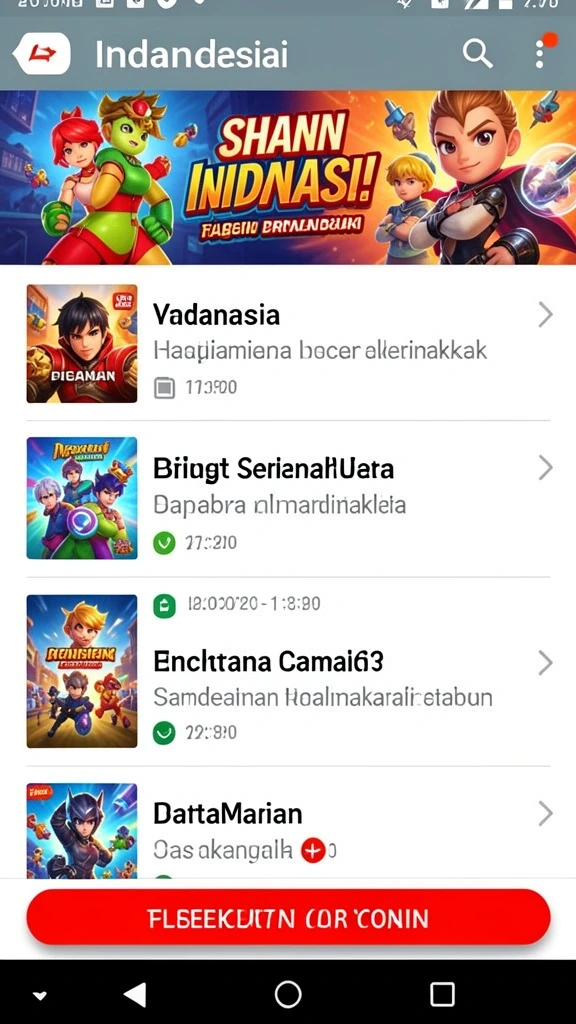 Screenshot menampilkan antarmuka permainan yang menarik.