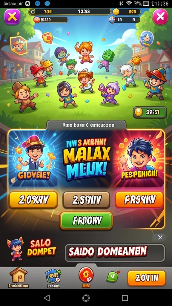 Fitur permainan yang beragam untuk semua kalangan.