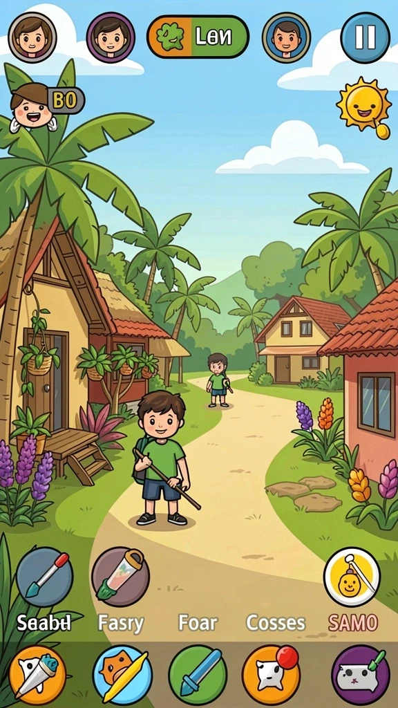 Fitur multiplayer yang memungkinkan bermain dengan teman.