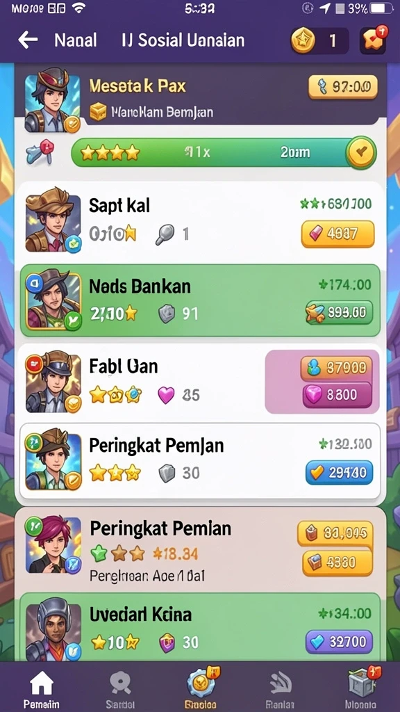 Beragam karakter unik untuk dipilih dalam SR6666.