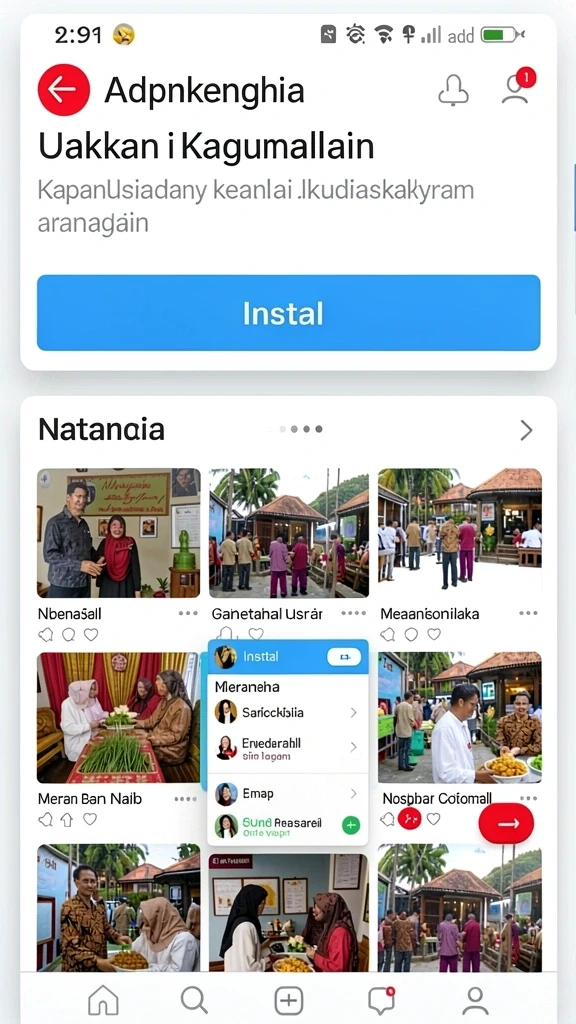Tampilan antarmuka utama game TOPANHOKI.