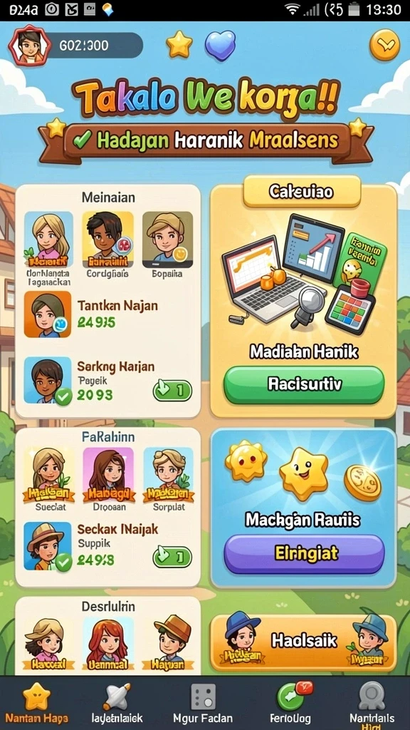 Tampilan antarmuka yang menarik dan modern.