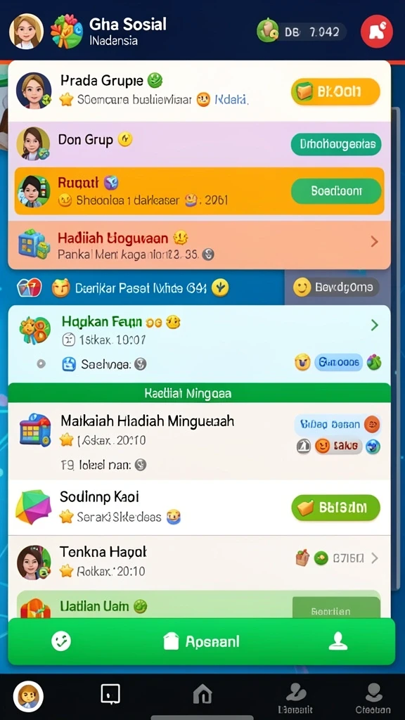 Tampilan antarmuka yang menarik dalam permainan WATITOTO.